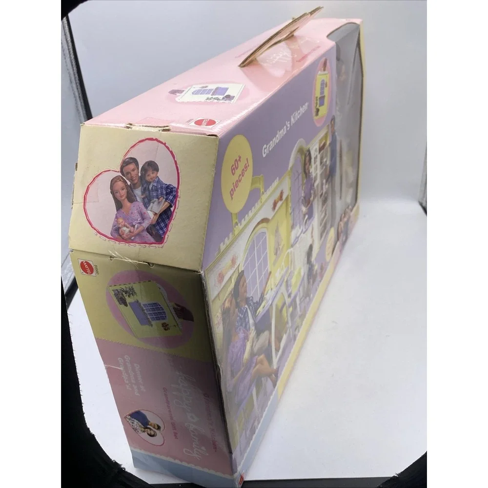 *RARE* Sealed Barbie Doll Happy Family Grandmas Kitchen‎ Gift Set 2003 B9885 NIB